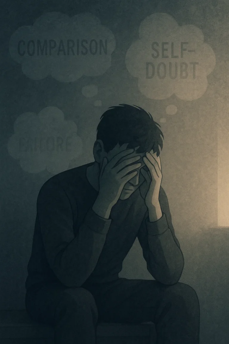 negative self-talk, triggers of negative self-talk, hidden causes of negative thinking, how to stop negative thoughts, self-talk psychology, overthinking and self-criticism,